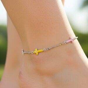 "Minimalist Anklet, Sleek & Modern Design, Women’s Fashion, YC110059-A